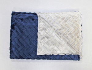 chenille navy throw