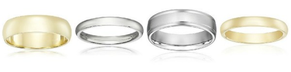 men women wedding rings