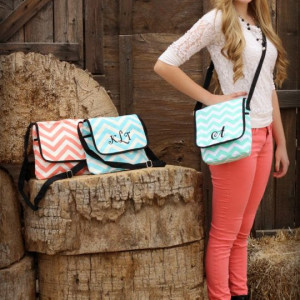 monogrammed bag
