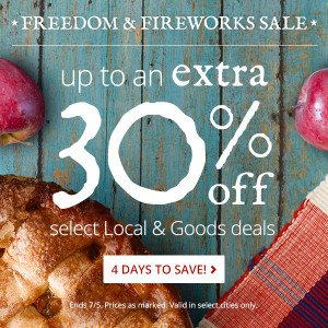 groupon 30 off local goods