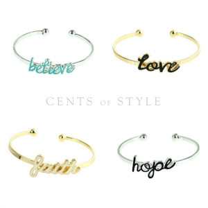 inspirational bangle bracelets