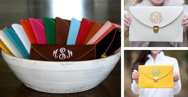 monogram clutch