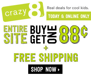 crazy 8 free shipping