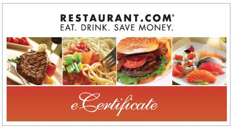 restaurant gift certificiate