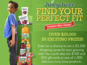 juicy juice instant win game