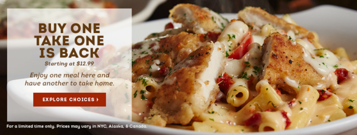 olive garden buy one get one free