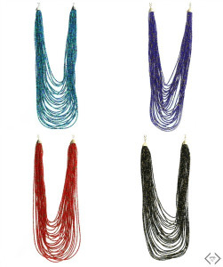 multi strand necklace