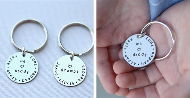 fathers day keychain