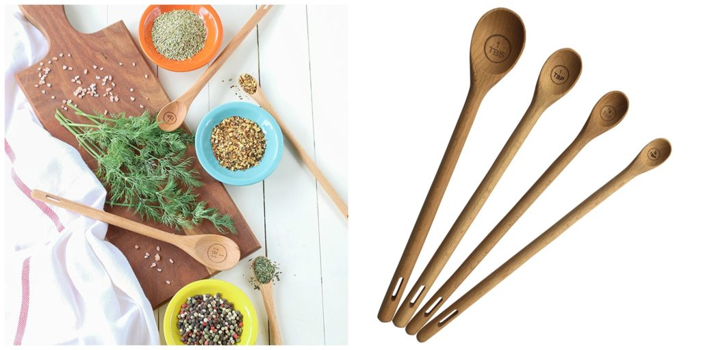 wooden measuring spoons