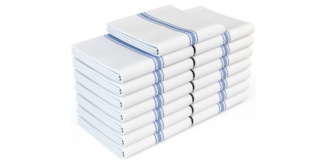 white kitchen towels