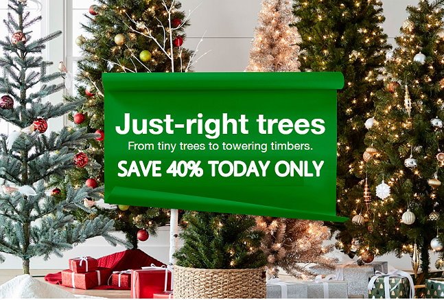 target 40 off trees