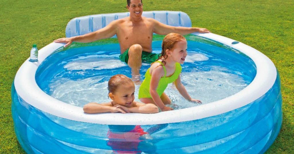 intex swim center inflatable family lounge pool