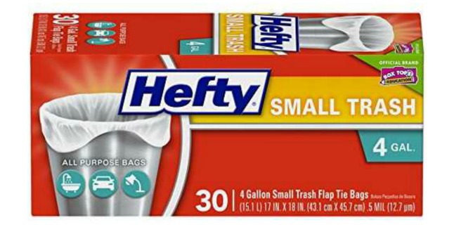 Hefty small trash bags