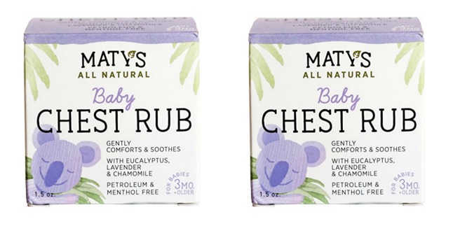 Matys all natural baby chest rub