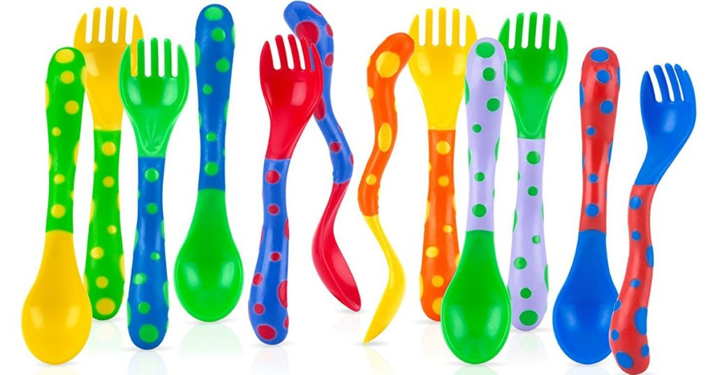 nuby 4 pack spoons and forks