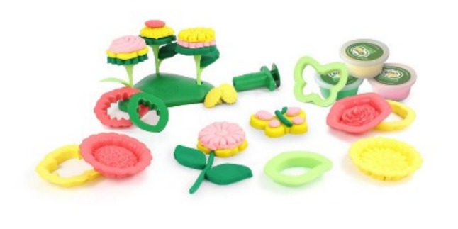 green toys flower maker dough set