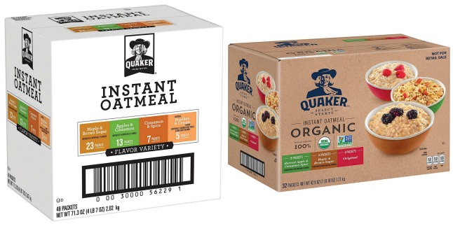 quaker instant oatmeal
