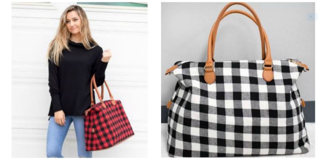 buffalo check bag