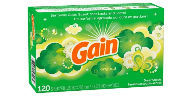 gain dryer sheets