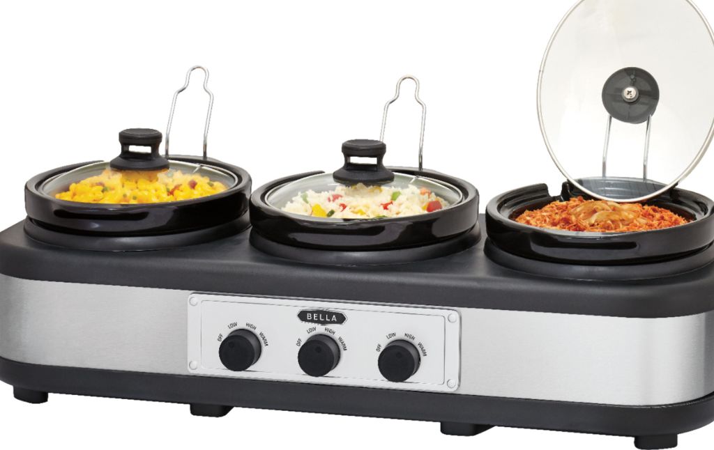 triple slow cooker