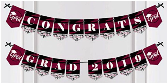 congrats grad 2019 banner