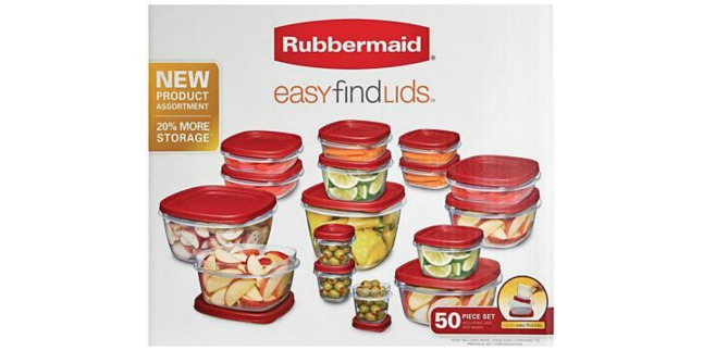 rubbermaid 50 piece set