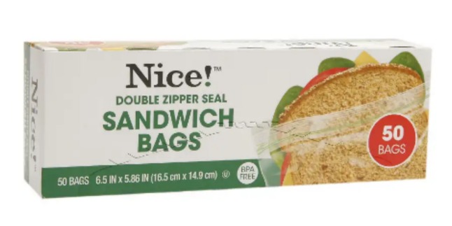 nice sandwich bags