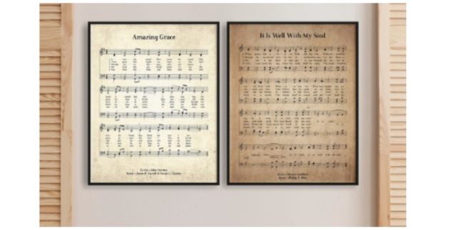 large hymn prints