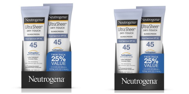 neutrogena ultra sheer sunscreen