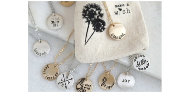 stamped necklace