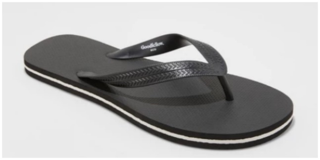 target men flip flop