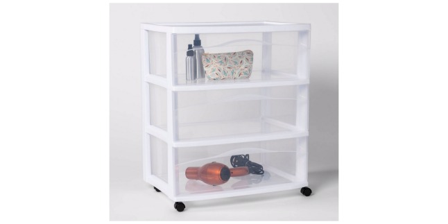 3 drawer wide storage 