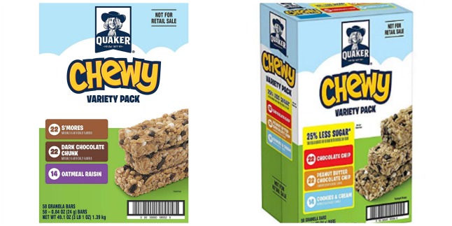 quaker granola bars