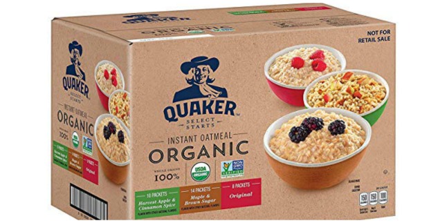quaker organic oatmeal