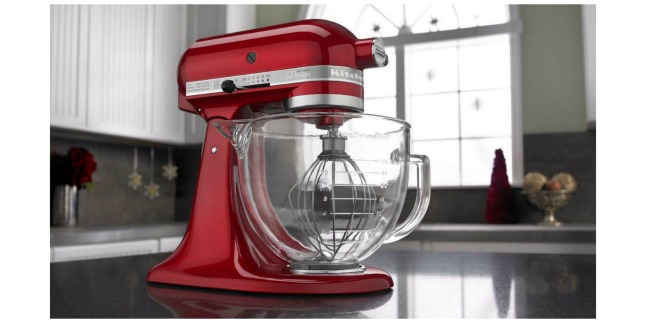 kitchenaid glass bowl stand mixer