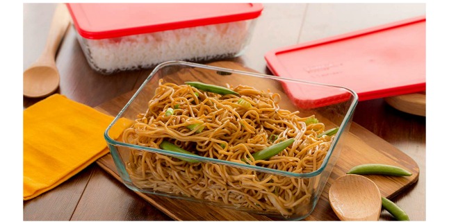 pyrex glass storage set