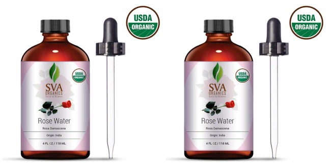 sva organics rose water
