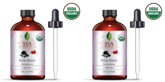 sva organics rose water