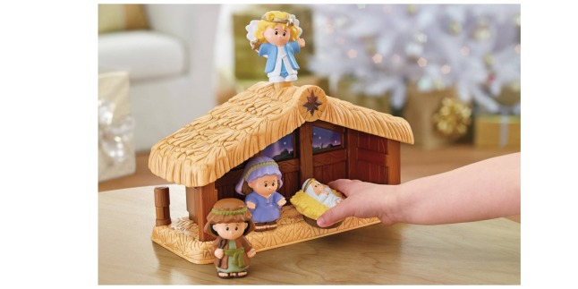 little people Christmas nativity set