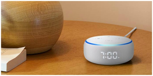 echo dot clock display