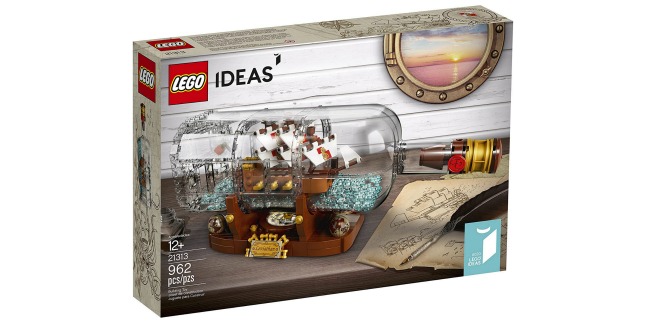 LEGO ideas ship in a bottle