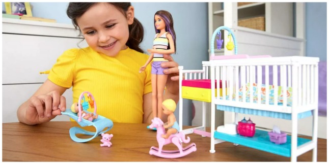 barbie nursery playset