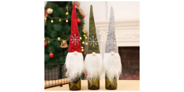 gnome wine toppers