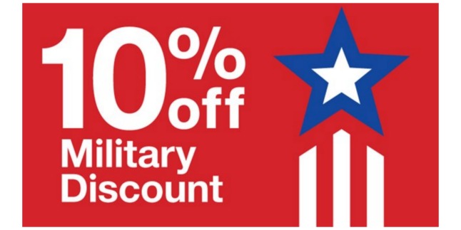 target military discount