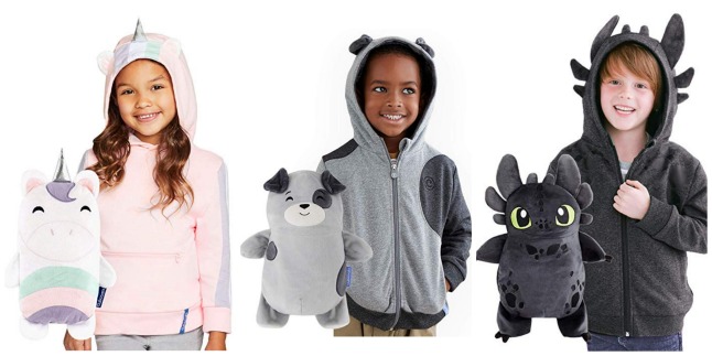 2 in 1 hoodie soft plushie