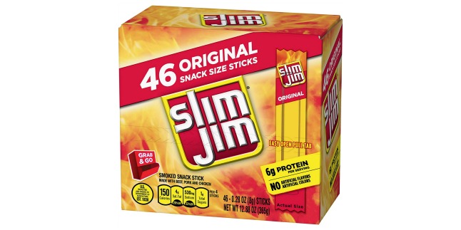 slim jim snack size sticks