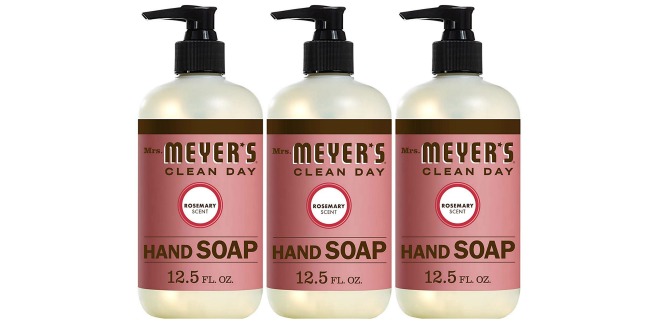 mrs meyers hand soap rosemary
