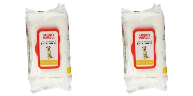 natures miracle deodorizing bath wipes