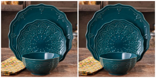 pioneer woman dinnerware set
