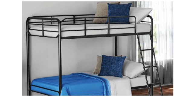 metal bunk bed